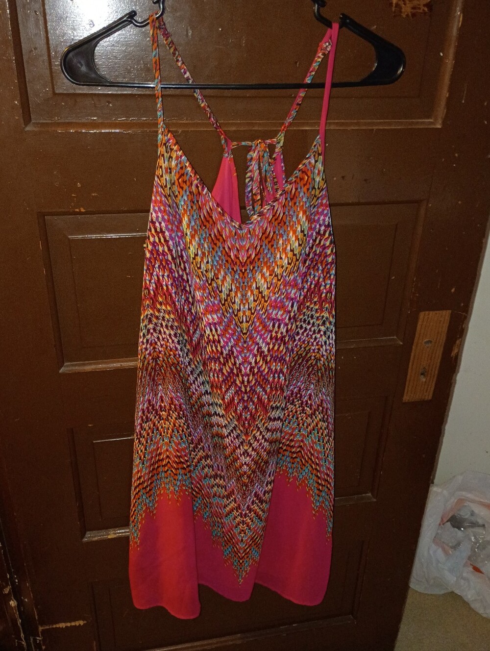 EUC Maurices Colorful Zigzag Print Summer Mini Dress XL - Picture 1 of 9